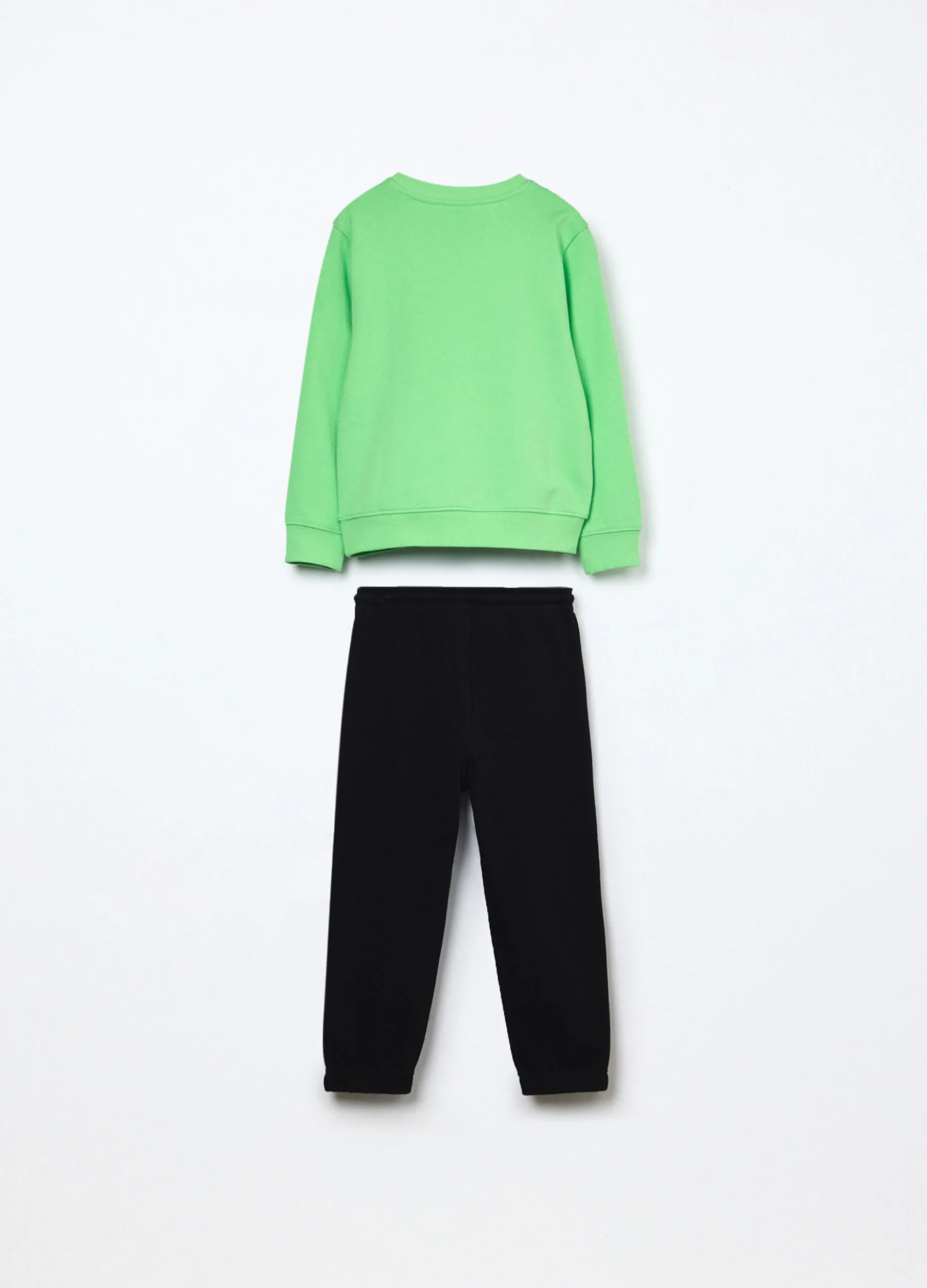 Jogging set in french terry di puro cotone bambino