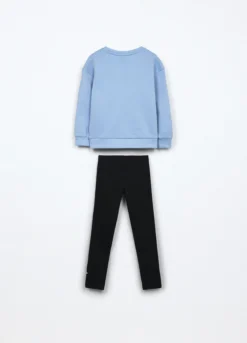 Jogging set in french terry stretch bambina