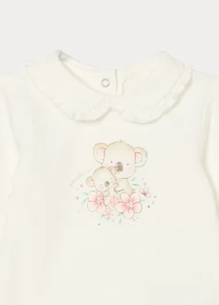 Jogging set in jersey di cotone stretch neonata