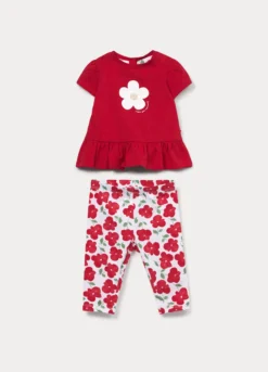 Jogging set in jersey di cotone stretch neonata