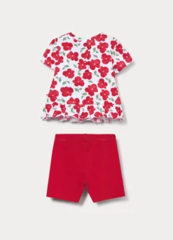 Jogging set in jersey di cotone stretch neonata