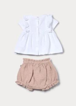 Jogging set in jersey di puro cotone neonata