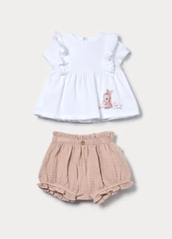 Jogging set in jersey di puro cotone neonata
