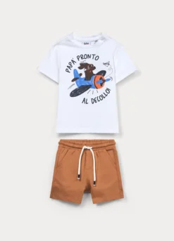 Jogging set in jersey di puro cotone bimbo
