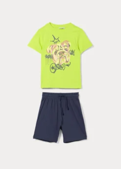 Jogging set in jersey di puro cotone bambino