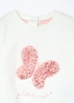 Jogging set in puro cotone fleece neonata