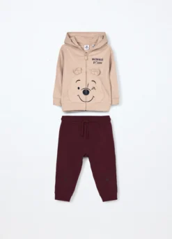 Jogging set in puro cotone fleece neonato