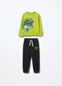 Jogging set in puro cotone fleece bambino
