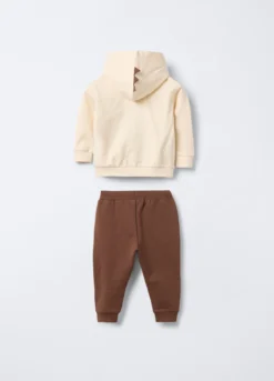 Jogging set in puro cotone garzato bimbo