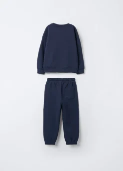 Jogging set in puro cotone garzato bimbo