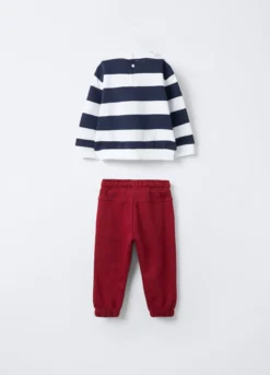 Jogging set in puro cotone garzato bimbo