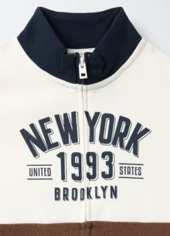 Jogging set in puro cotone garzato bambino