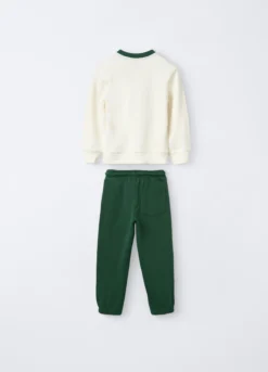 Jogging set in puro cotone garzato Fit Regular bambino