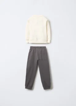 Jogging set in puro cotone garzato Fit Regular bambino