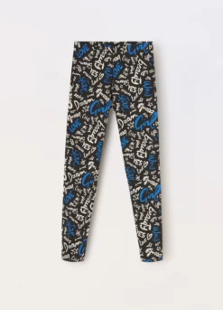 Leggings in jersey di cotone stretch ragazza