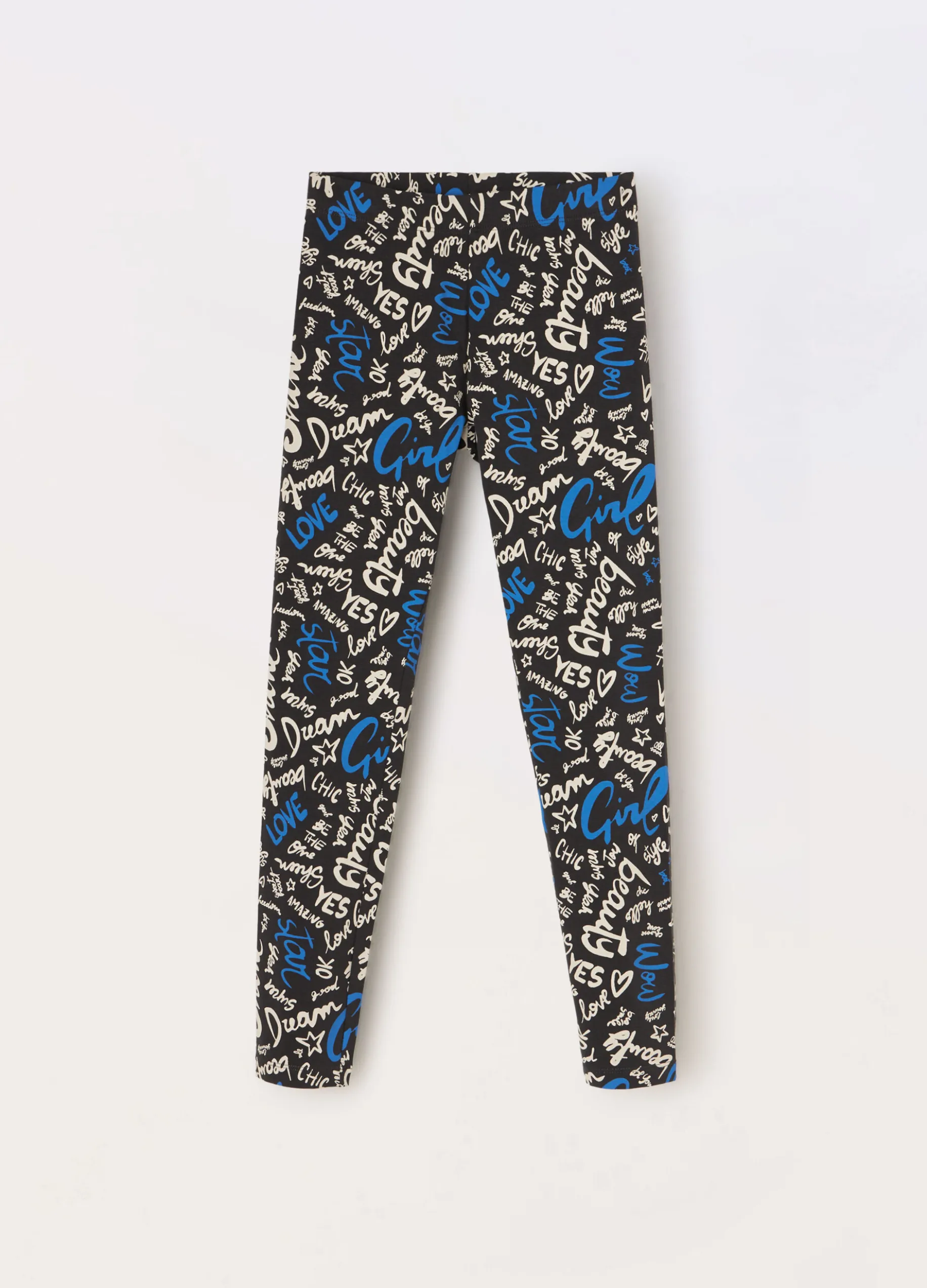 Leggings in jersey di cotone stretch ragazza