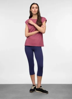 Leggings Capri Fit Skinny in jersey di cotone stretch donna
