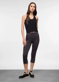 Leggings Capri Fit Skinny in jersey di cotone stretch donna
