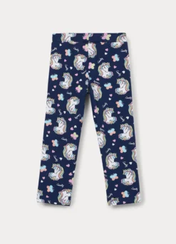 Leggings capri in jersey di cotone stretch bambina