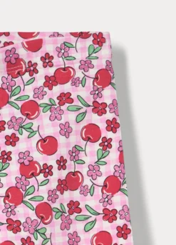 Leggings capri in jersey di cotone stretch bambina
