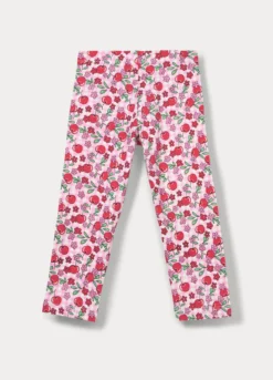 Leggings capri in jersey di cotone stretch bambina
