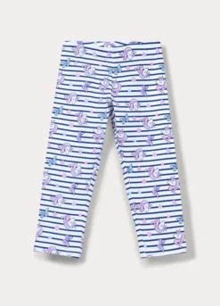 Leggings capri in jersey di cotone stretch bambina