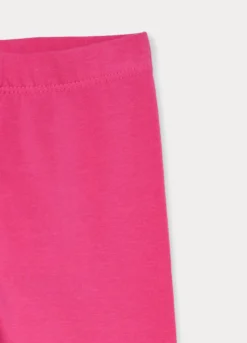 Leggings capri slim fit in jersey di cotone stretch bimba