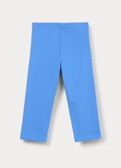 Leggings Capri slim fit in jersey di cotone stretch bambina