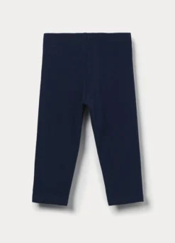 Leggings capri slim fit in jersey di cotone stretch bambina