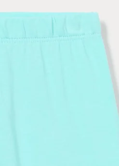 Leggings ciclista fit slim in jersey di cotone stretch bimba