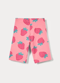 Leggings corti in jersey di cotone stretch bambina
