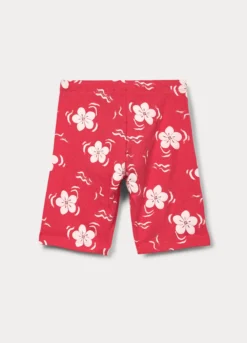 Leggings corti in jersey di cotone stretch bambina