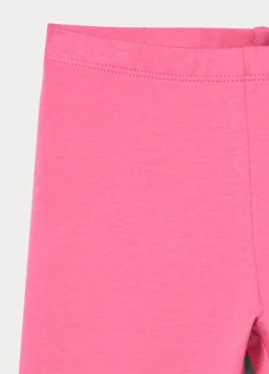 Leggings corti in jersey di cotone stretch bambina