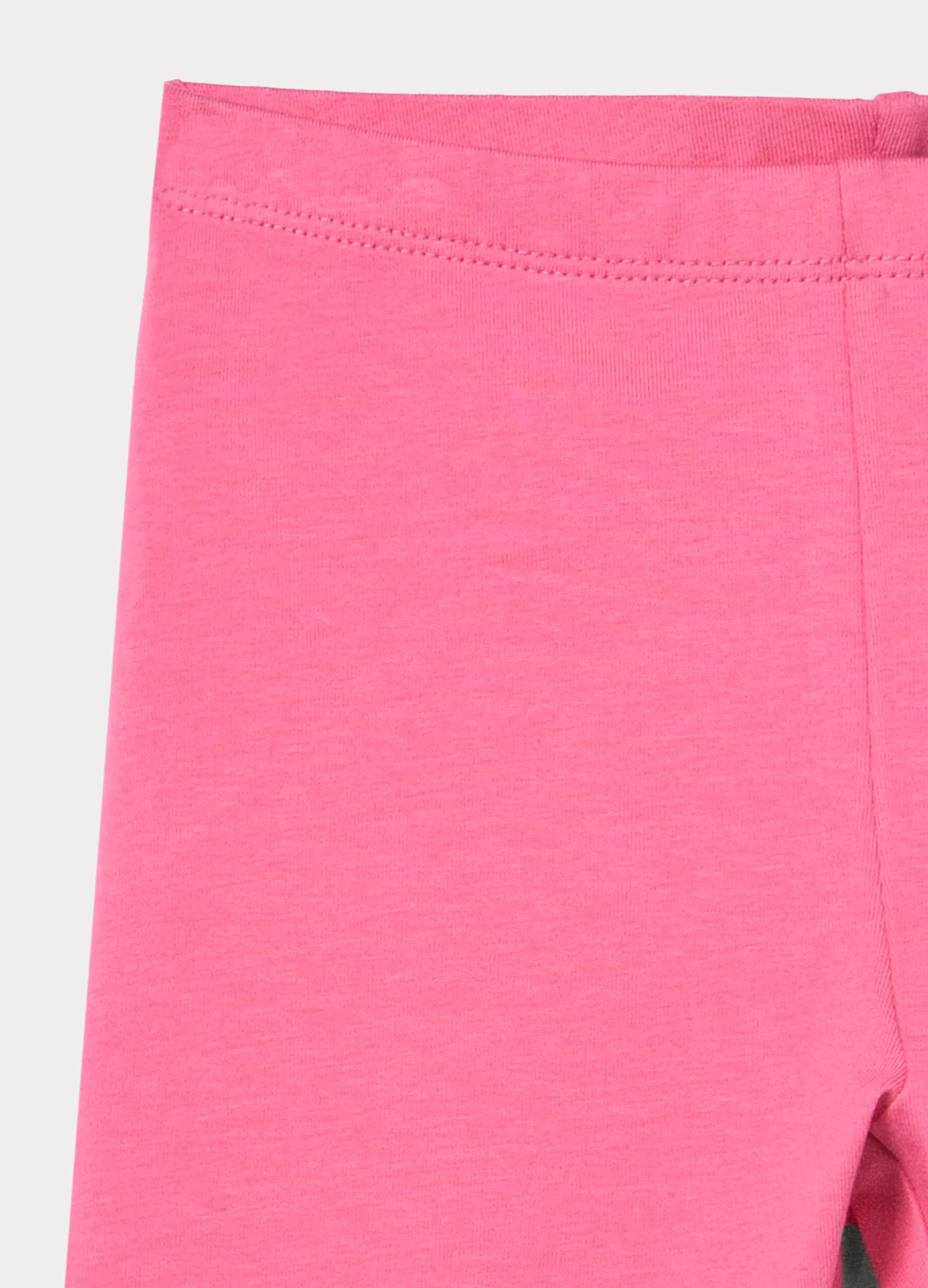 Leggings corti in jersey di cotone stretch bambina