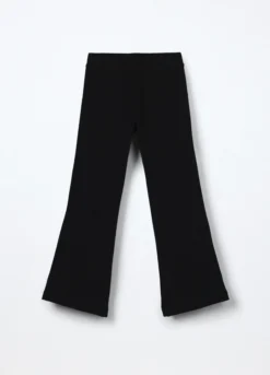 Leggings flare fit in cotone fleece stretch bambina