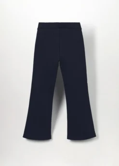Leggings flare fit in cotone fleece stretch bambina