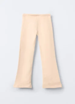 Leggings Flare Fit in cotone garzato stretch bambina