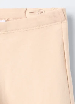 Leggings Flare Fit in cotone garzato stretch bambina