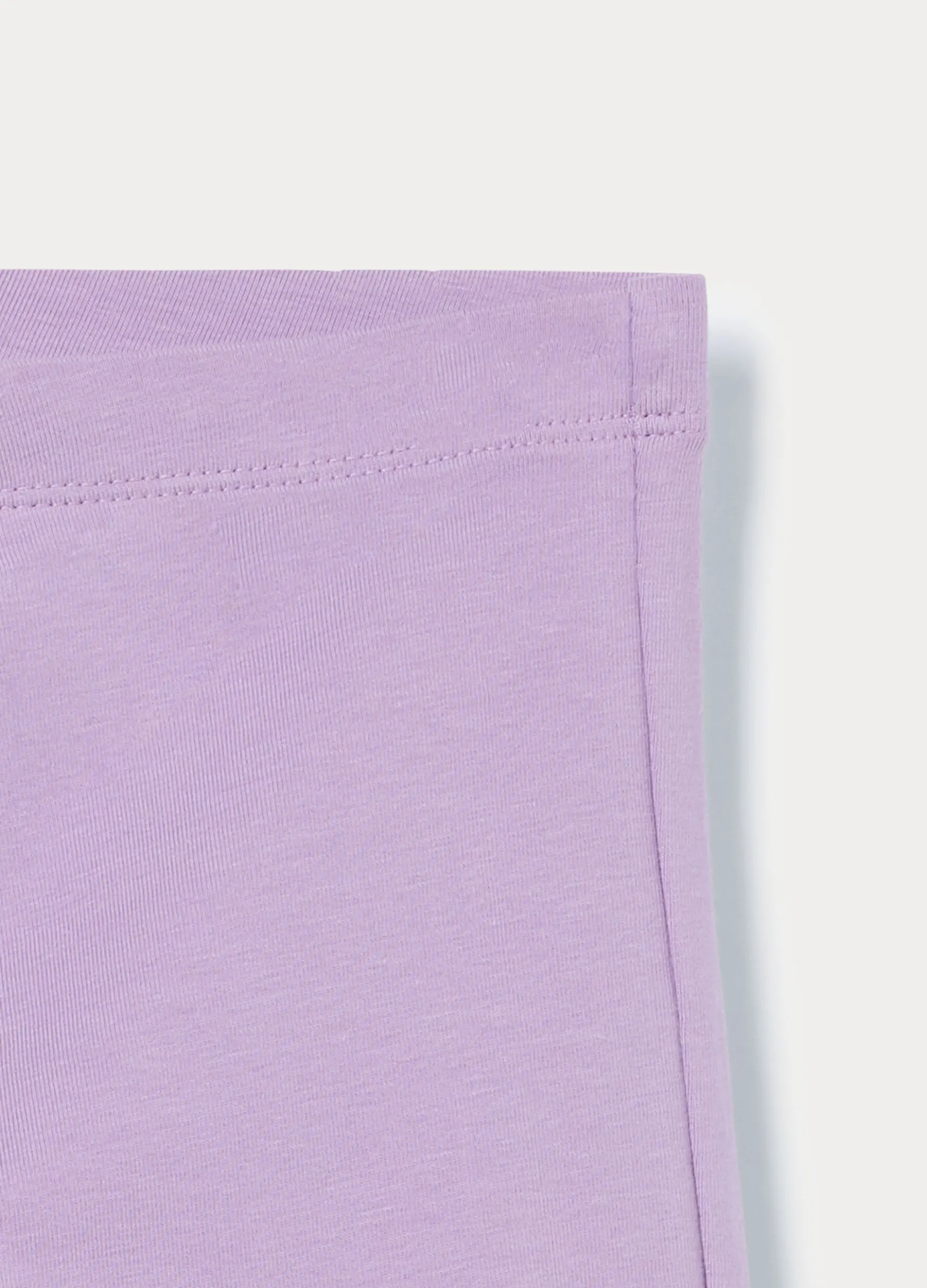 Leggings flare fit in jersey di cotone stretch bambina