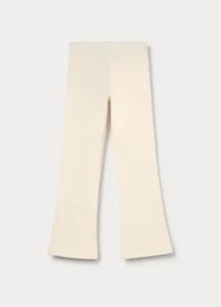 Leggings flare fit in jersey di cotone stretch bambina
