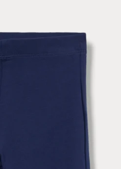 Leggings flare fit in jersey di cotone stretch bambina