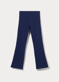 Leggings flare fit in jersey di cotone stretch bambina