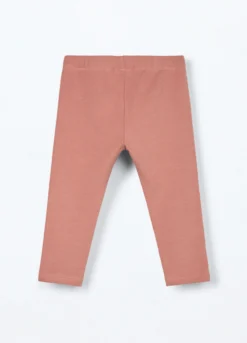 Leggings in cotone fleece stretch neonata
