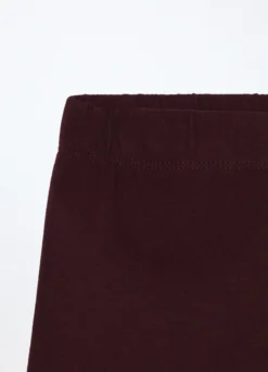 Leggings in cotone fleece stretch neonata
