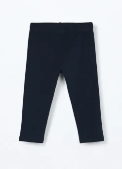 Leggings in cotone fleece stretch neonata