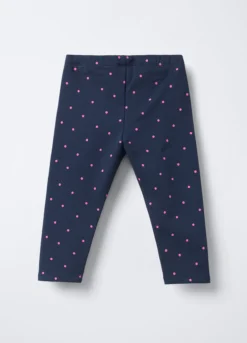 Leggings in cotone garzato stretch Slim Fit bimba