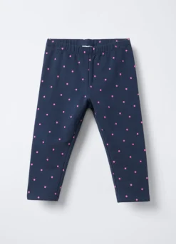 Leggings in cotone garzato stretch Slim Fit bimba
