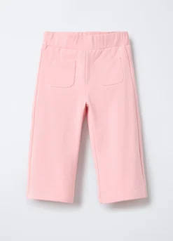 Leggings in cotone garzato stretch Wide Leg bimba