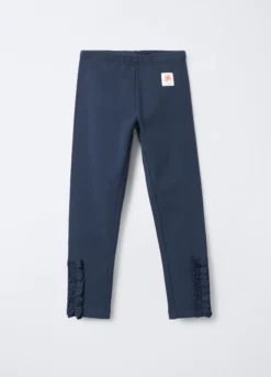 Leggings in cotone garzato stretch Fit Slim bambina
