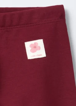 Leggings in cotone garzato stretch Fit Slim bambina